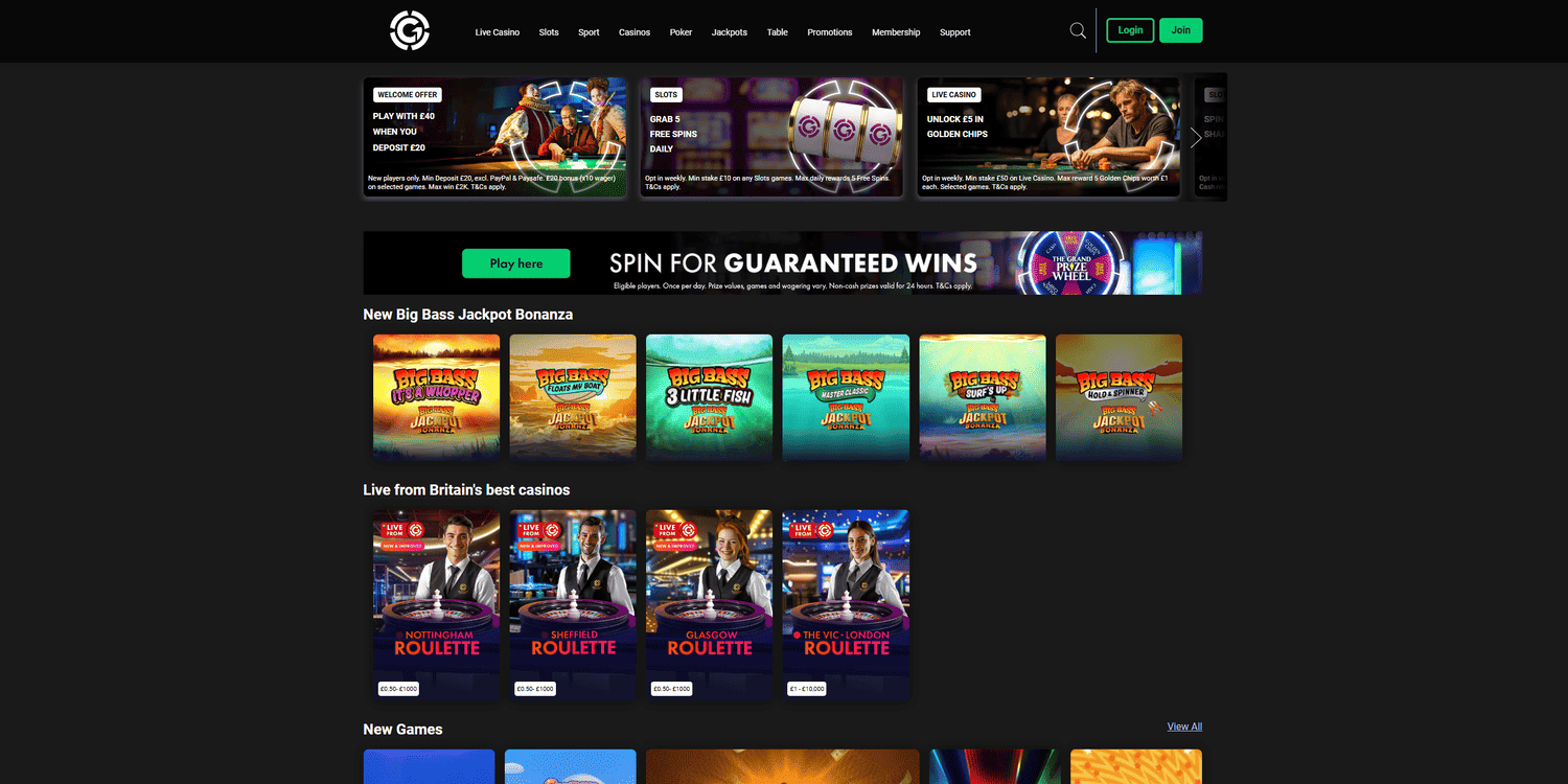 Grosvenor Online Casino UK